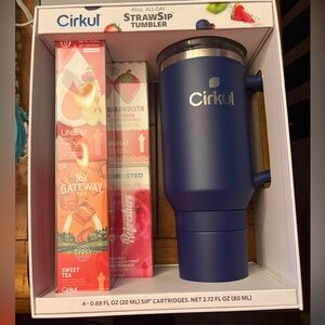 Cirkul 40oz Blue StrawSip Tumbler Set